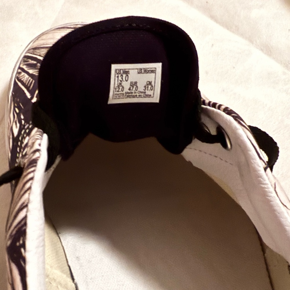 Vans Black and White Graphic Sneakers - Picture 3 of 3